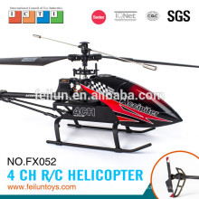 Más profesional 2.4G 4CH aluminio aleación helicóptero rc grande CE/FCC/ASTM certificado